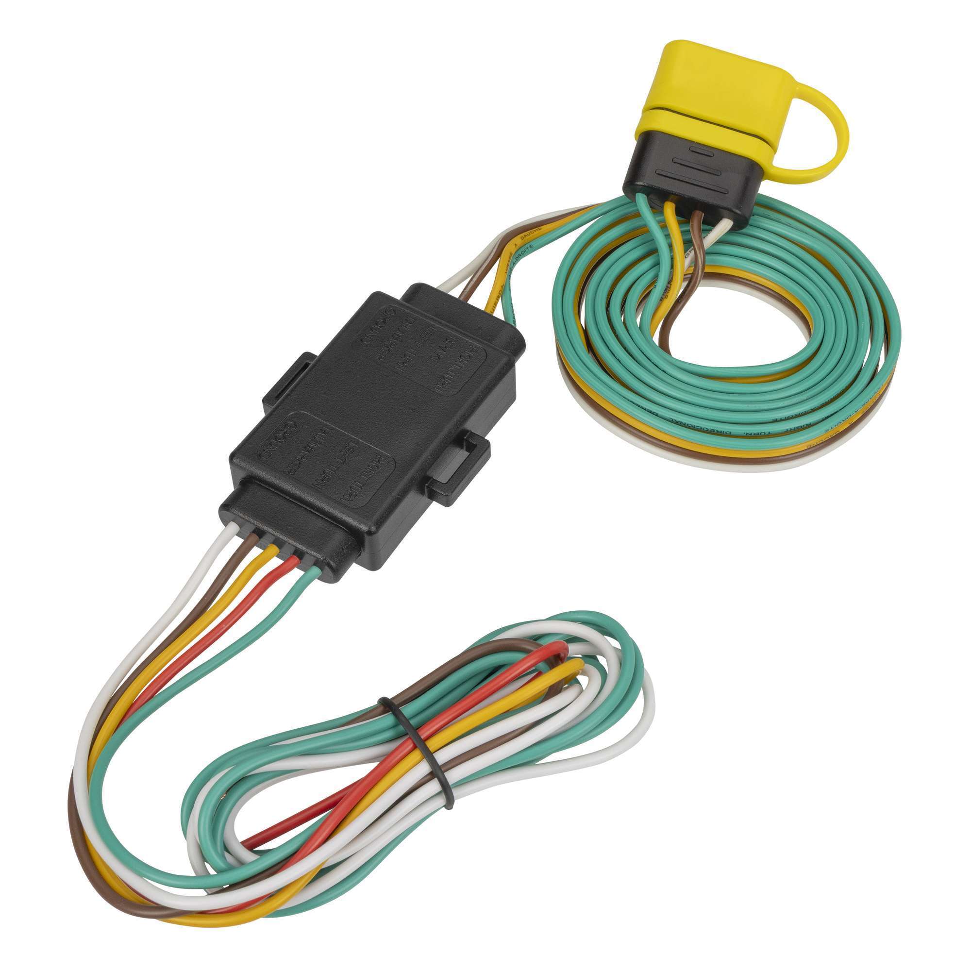 TowSmart, Connector Vehicle End Taillight Converter w/4 Flat, Connection Location Vehicle Side, Model# 2525